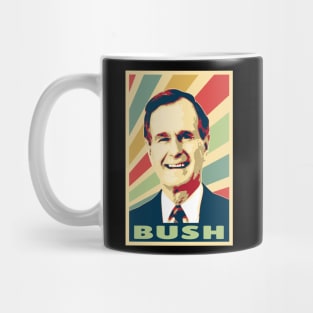 George H.W. Bush Vintage Colors Mug